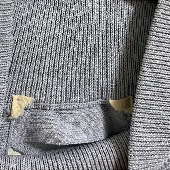 For Love and Lemons Knitz Simone Laced Back Sweater Mini Dress Blue XS - Picture 5 of 13